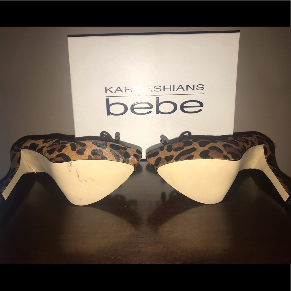 Leopard Bebe Heels - Picture 4 of 6